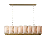 Люстра с абажуром из прямоугольных мраморных панелей Calling to Shine варинант исполнения - 7 | Loft Concept в Уфе