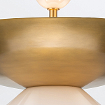 Подвесной светильник латунного цвета с конусовидным белым плафоном Quintiesse варинант исполнения - 11 | Loft Concept в Уфе