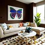 Дизайнерский журнальный столик чёрный с круглой столешницей Arycy варинант исполнения - 4 | Loft Concept в Уфе