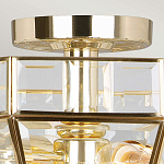 Потолочный светильник шестигранной формы с прозрачными стеклянным плафоном Elstead Lighting варинант исполнения - 10 | Loft Concept в Уфе