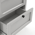 Комод узкий с 5-ю ящиками серый Silva Grey Chest of Drawers варинант исполнения - 4 | Loft Concept в Уфе