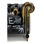 Диван в Лофт Честерфильд граффити из винтажной кожи GRAFFITI PARA Chesterfield варинант исполнения - 6 | Loft Concept в Уфе