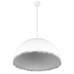 Подвесной светильник в форме купола белого цвета с ажурной бахромой Tactile Line варинант исполнения - 4 | Loft Concept в Уфе