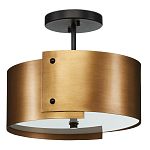 Потолочный светильник круглый светодиодный Semicircular Gold Panels старинная латунь варинант исполнения - 3 | Loft Concept в Уфе