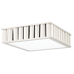 Потолочный светильник квадратный с гофрированным серебрянным абажуром Millennium варинант исполнения - 2 | Loft Concept в Уфе