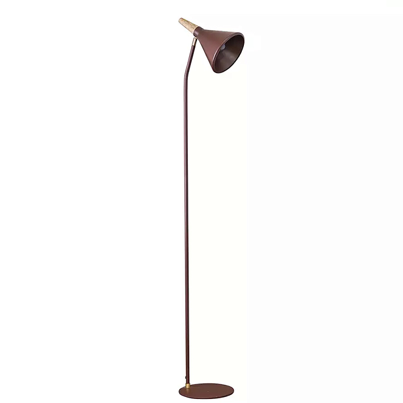 Торшер с конусообразным плафоном Plum Floor Lamp Сливовый Бежевый в Уфе | Loft Concept 