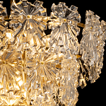 Люстра многоярусная с объемными прозрачными цветами Hanging Flowers варинант исполнения - 5 | Loft Concept в Уфе