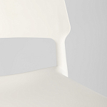 Пластиковый стул на ножках из массива бука Ferret White варинант исполнения - 9 | Loft Concept в Уфе