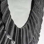 Зеркало в фактурной черной раме в современном стиле Black Maelstrom варинант исполнения - 3 | Loft Concept в Уфе