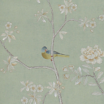 Обои ручная роспись Badminton Mercury Grey варинант исполнения - 3 | Loft Concept в Уфе