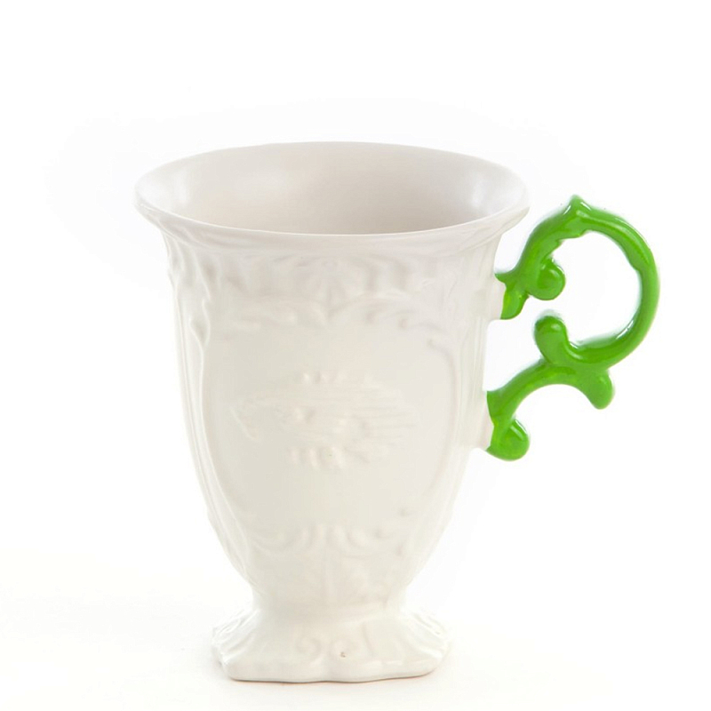 Кружка Seletti I-Mug Green Белый Зеленый в Уфе | Loft Concept 