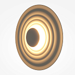 Бра круглое Soft Halo бежевый варинант исполнения - 3 | Loft Concept в Уфе