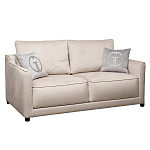 Диван двухместный раскладной светло-серый с кантом Pride варинант исполнения - 1 | Loft Concept в Уфе