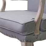 Кресло Aubrey Classical Armchair grey flax варинант исполнения - 4 | Loft Concept в Уфе