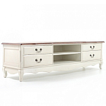 ТВ-тумба в стиле прованс из массива берёзы Interiors Romance варинант исполнения - 2 | Loft Concept в Уфе