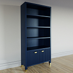 Книжный Стеллаж Elsa Dreams Blue с задней стенкой варинант исполнения - 2 | Loft Concept в Уфе