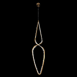 Подвесной светильник обрамленный элементами в виде кристаллов Smooth Shine варинант исполнения - 3 | Loft Concept в Уфе