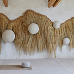 Большая дизайнерская Инсталляция из соломы RAFFIA Installation  варинант исполнения - 2 | Loft Concept в Уфе