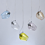 Люстра линейная с 5-ю разноцветными стеклянными плафонами Kaleido варинант исполнения - 4 | Loft Concept в Уфе