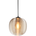 Подвесной светильник со стеклянным рельефным плафоном хром Perforated Glass 25 варинант исполнения - 1 | Loft Concept в Уфе