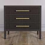 Тумба Primo  с тремя ящиками шпон темный орех варинант исполнения - 2 | Loft Concept в Уфе