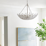 Люстра декорированная цветами из стекла Lightness of Flowers варинант исполнения - 3 | Loft Concept в Уфе