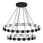 Люстра двухъярусная с круглыми светодиодными источниками света Maxine Light варинант исполнения - 3 | Loft Concept в Уфе