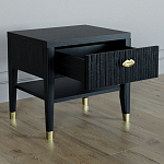 Прикроватная тумбочка с ящиком Elsa Dreams Black варинант исполнения - 2 | Loft Concept в Уфе