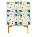 Тумба  с рисунком Short Pina Colada Orange варинант исполнения - 1 | Loft Concept в Уфе