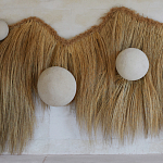 Большая дизайнерская Инсталляция из соломы RAFFIA Installation  варинант исполнения - 5 | Loft Concept в Уфе