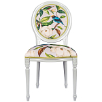 Стул светло-серый из натурального бука с изображением птицы в саду Blooming Birds варинант исполнения - 1 | Loft Concept в Уфе