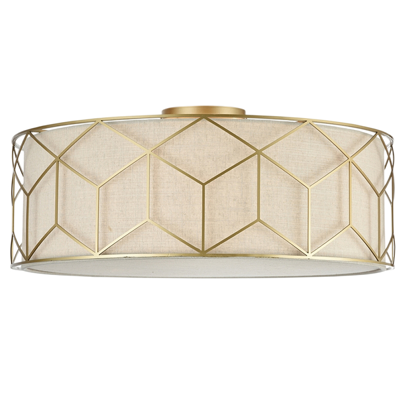 Потолочный светильник Messina Е27 Золотой Бежевый в Уфе | Loft Concept 