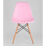 Пластиковый стул на ножках из массива бука Eames Pink варинант исполнения - 4 | Loft Concept в Уфе