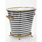 Фарфоровое кашпо Black and white square варинант исполнения - 2 | Loft Concept в Уфе