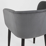 Мягкое кресло на металлических ножках Shaggy Dark Grey варинант исполнения - 6 | Loft Concept в Уфе