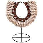 Этническое ожерелье из ракушек и бус Aboriginal Ethnic Necklace Beige Red варинант исполнения - 1 | Loft Concept в Уфе