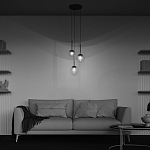 Подвесной светильник The column of light варинант исполнения - 6 | Loft Concept в Уфе