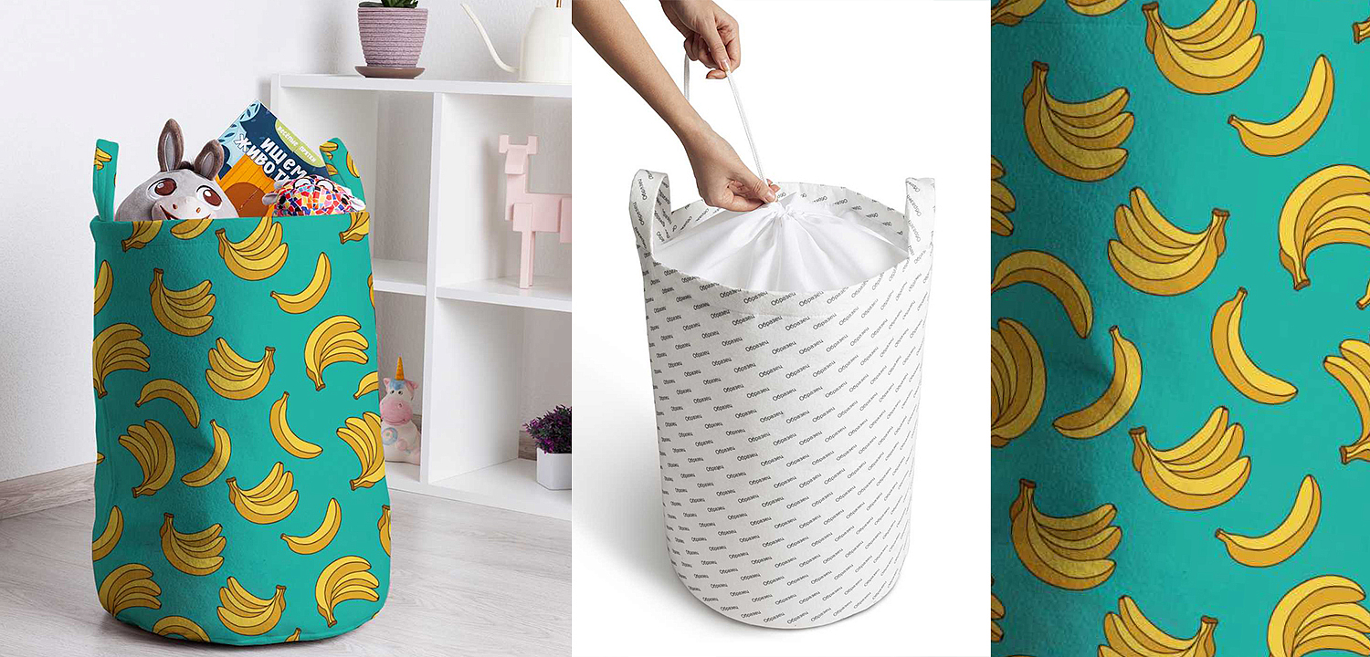 Корзина Bananas Pattern Basket Корзина Bananas Pattern Basket - Loft-Concept в Уфе