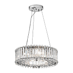 Люстра подвесная круглая с множеством вертикальных прямоугольных кристаллов Kichler варинант исполнения - 2 | Loft Concept в Уфе