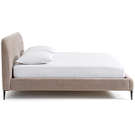 Кровать с обивкой велюр Hazel Velour Beige Bed варинант исполнения - 3 | Loft Concept в Уфе