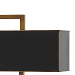 Настольная лампа прямоугольная с черным абажуром Strictness of Forms варинант исполнения - 1 | Loft Concept в Уфе