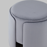 Пуф Alice Poof Grey Серый велюр варинант исполнения - 4 | Loft Concept в Уфе