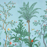 Обои ручная роспись Amazonia Duck Egg варинант исполнения - 3 | Loft Concept в Уфе