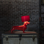 Настольная лампа COLLECTION OF DOGS с абажуром Такса варинант исполнения - 3 | Loft Concept в Уфе