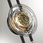 Бра с черным основанием и золотистым декором Bruno варинант исполнения - 2 | Loft Concept в Уфе