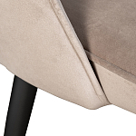 Стул велюровый серо-бежевый Schelde Gray Beige варинант исполнения - 3 | Loft Concept в Уфе