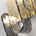 Бра волнистой формы из фактурного стекла Wave варинант исполнения - 4 | Loft Concept в Уфе