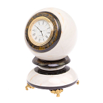 Часы настольные в виде шара из натурального камня Ball Stone Clock варинант исполнения - 10 | Loft Concept в Уфе