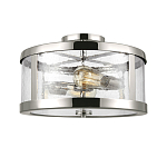 Потолочный светильник с цилиндрическим плафоном из прозрачного пузырькового стекла Feiss варинант исполнения - 1 | Loft Concept в Уфе