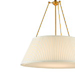 Подвесной светильник светодиодный с фактурным тканевым конусообразным абажуром White Fabric Lampshade варинант исполнения - 2 | Loft Concept в Уфе